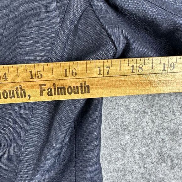 Lafayette 148 New York Blazer Womens 4 Linen Wool Notched Lapel Cuffed Jacket - Picture 16 of 16